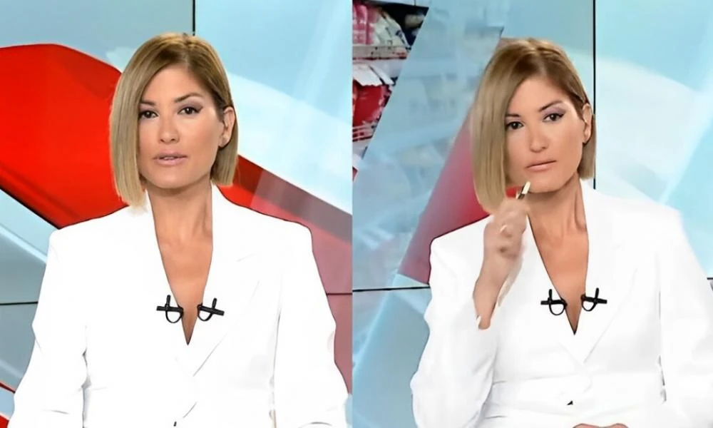 Επικό σκηνικό στο δελτίο ειδήσεων του MEGA με την Ράνια Τζίμα: Έβγαλε τσιγάρο νομίζοντας ότι δεν είναι στον «αέρα»